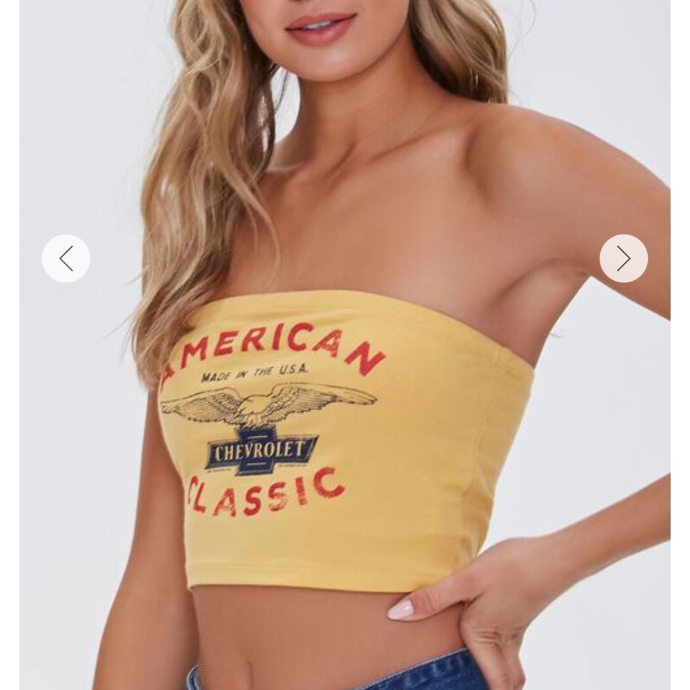 F21 Chevy graphic tube top!